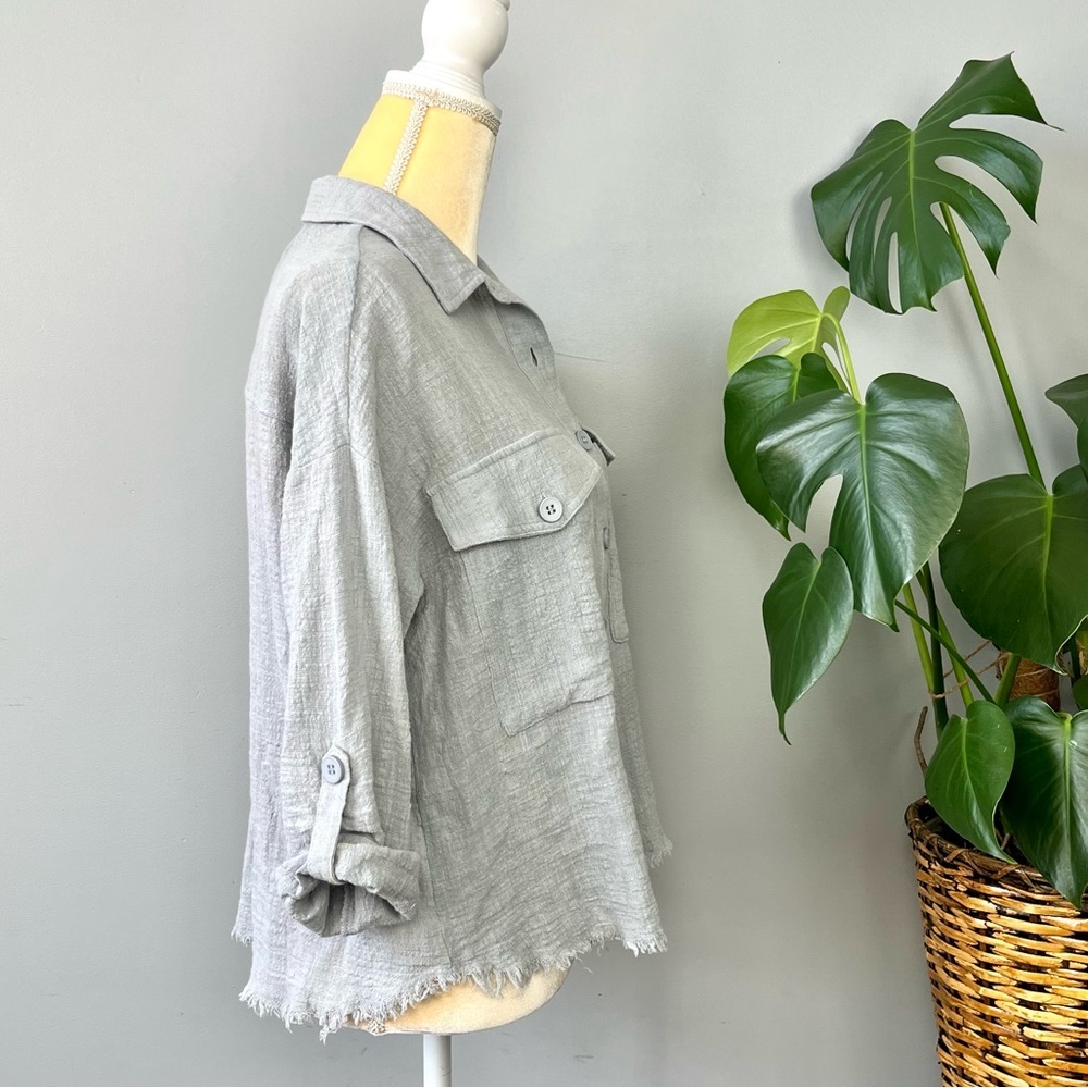 Molly Green Lightweight Button Down - image 7